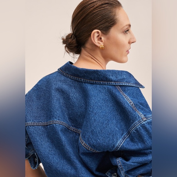 MANGO Oversize denim jacket - Picture 7 of 12